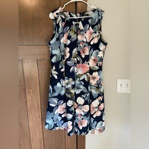Liz Claiborne Sleeveless Floral Pleated Fit & Flare Dress Size 16